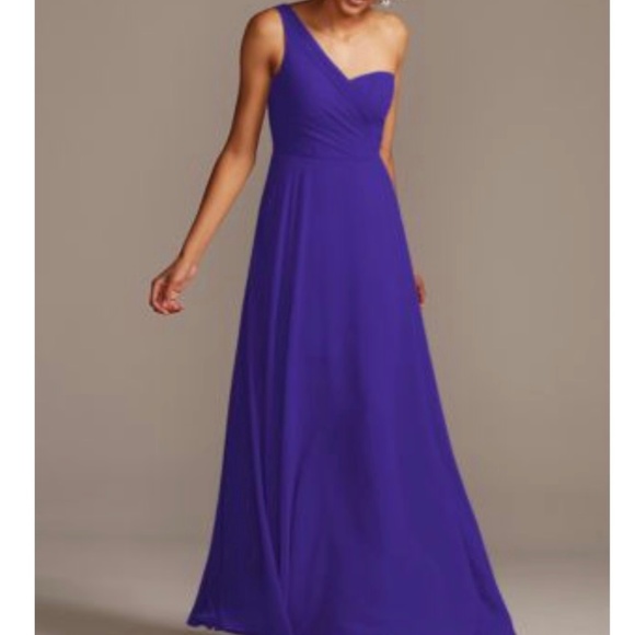 David’s Bridal Regency One Shoulder Dress - Picture 1 of 1